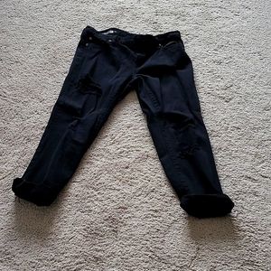 Gap Ripped Girlfriend 1969 Black Jeans